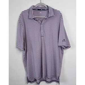 RLX Ralph Lauren Valley Brook Striped Polo Shirt XL Performance Golf Preppy